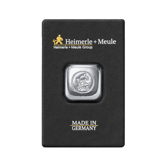 1 Unze Silberbarren 999 von Heimerle + Meule – nachhaltiges Recycling-Feinsilber