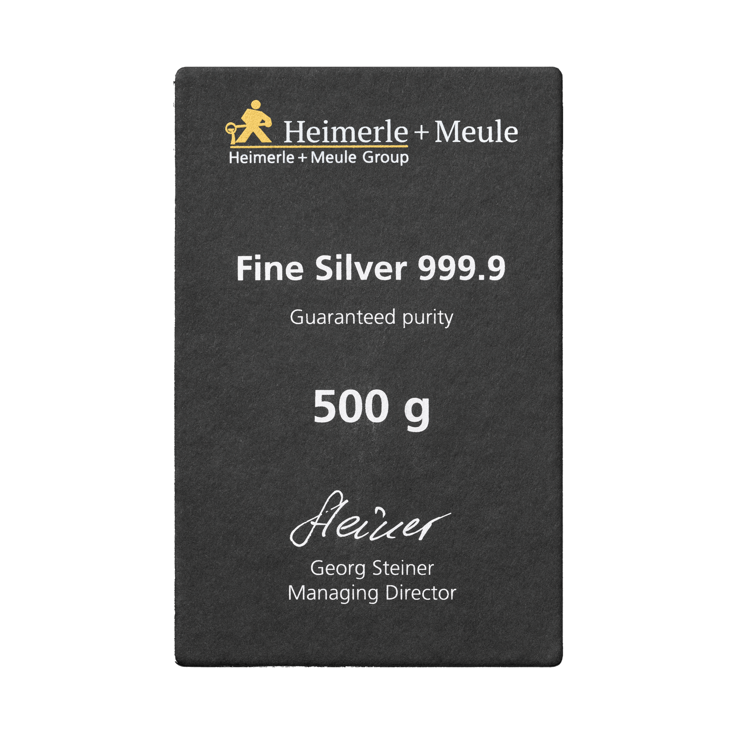 500 g Silberbarren 999 von Heimerle + Meule – nachhaltiges Recycling-Feinsilber