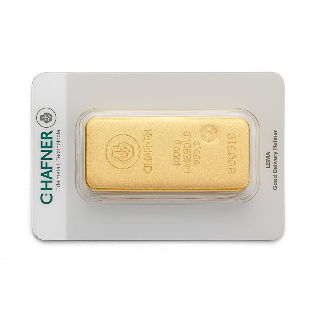 1 kg Goldbarren Kilobarren von C.Hafner – nachhaltiges Recyclinggold