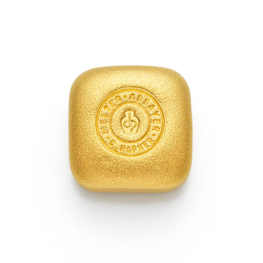 1 Unze Gold-Nugget (31,1 g) von C.Hafner – gegossenes Recyclinggold