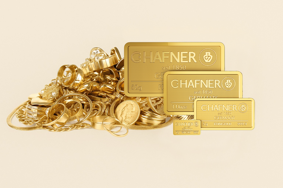 Altgold, Schmuck und Goldbarren bei Valoora