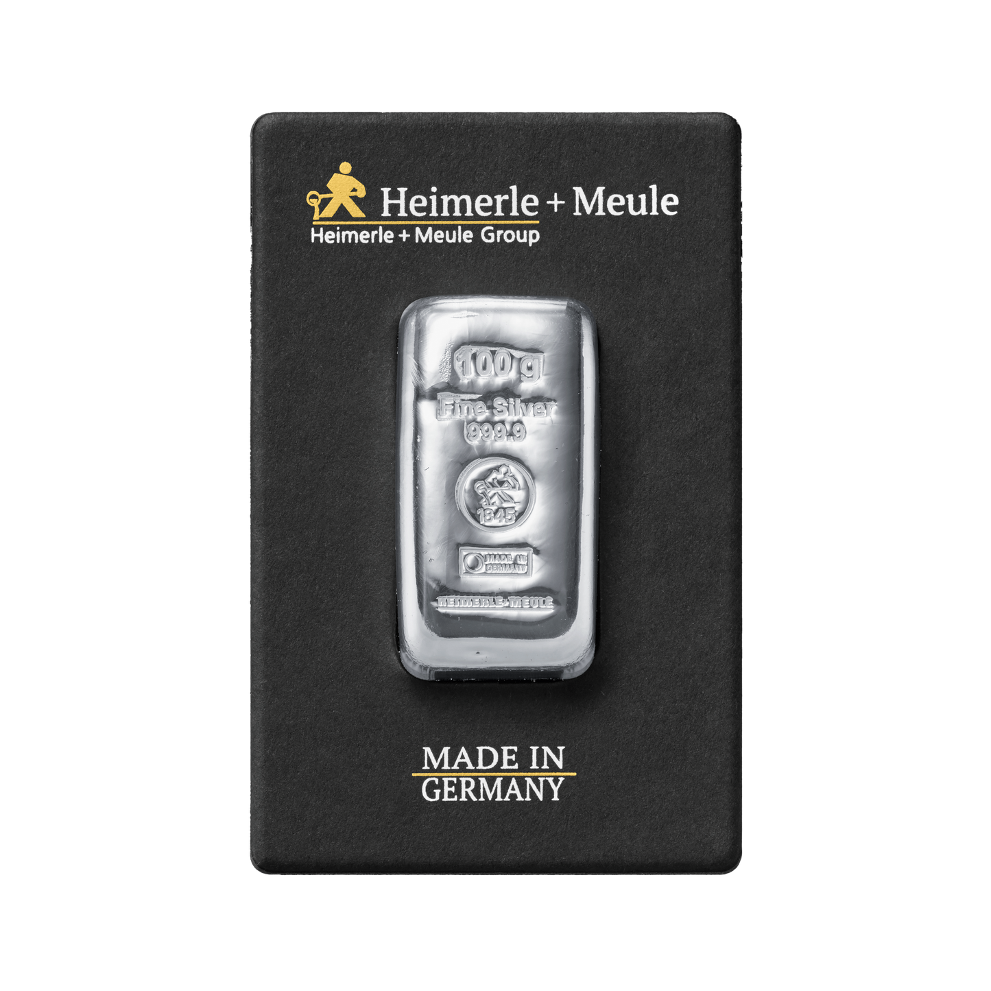 100 g Silberbarren 999 von Heimerle + Meule – nachhaltiges Recycling-Feinsilber