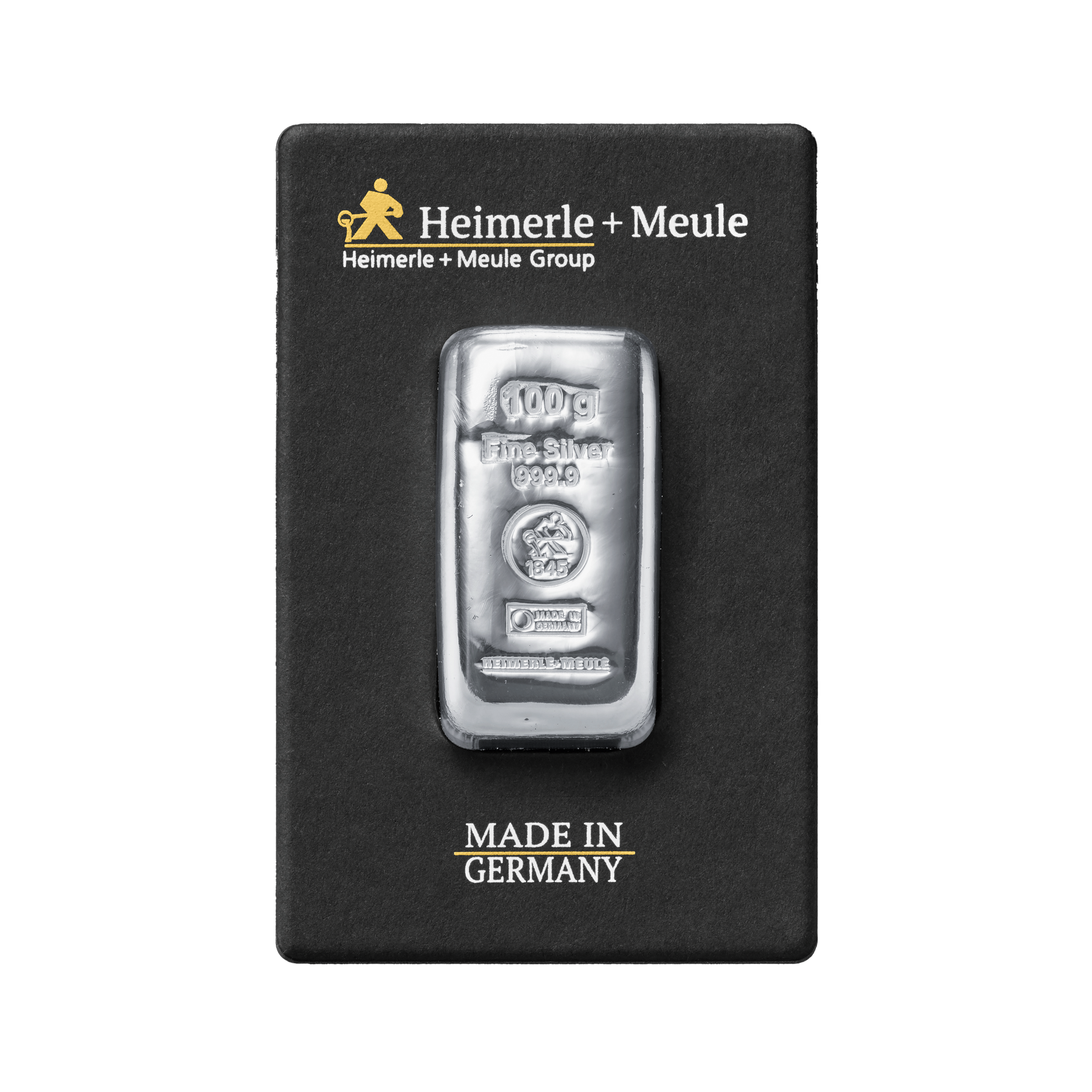 100 g Silberbarren 999 von Heimerle + Meule – nachhaltiges Recycling-Feinsilber
