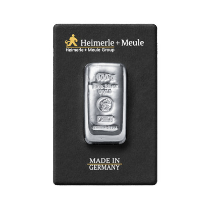 100 g Silberbarren 999 von Heimerle + Meule – nachhaltiges Recycling-Feinsilber