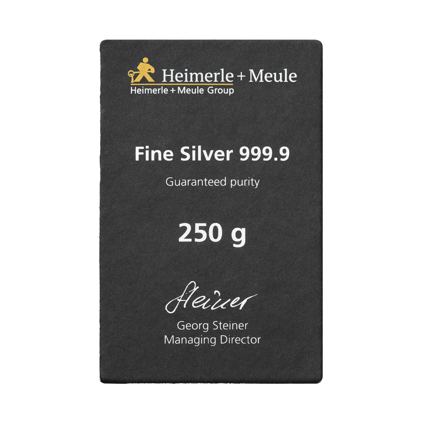 250 g Silberbarren 999 von Heimerle + Meule – nachhaltiges Recycling-Feinsilber