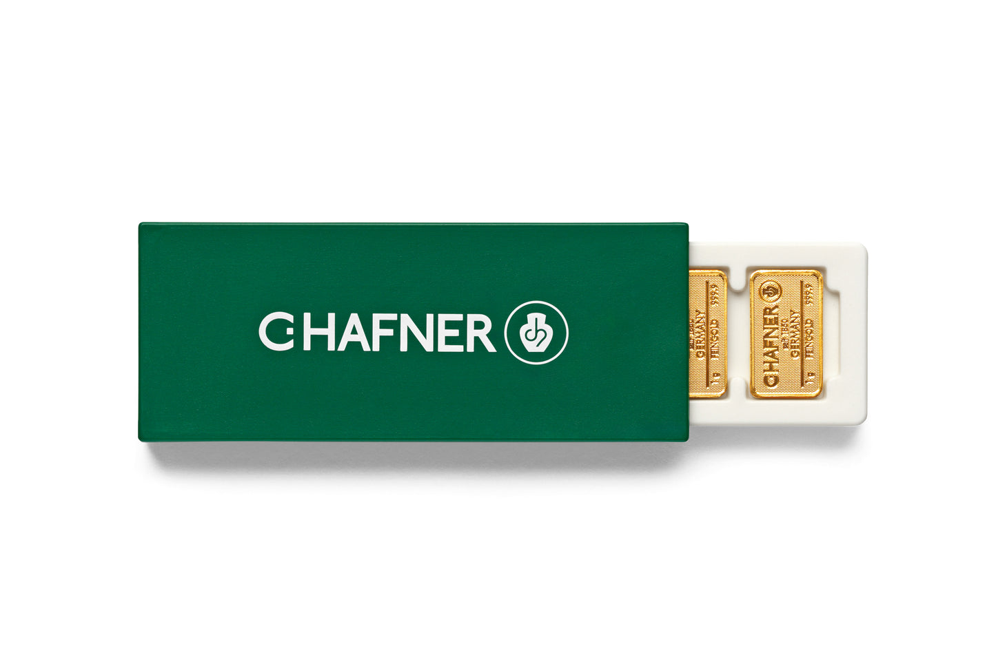 Goldbox 25×1 g Goldbarren von C.Hafner – abtrennbare Einheiten aus Recyclinggold
