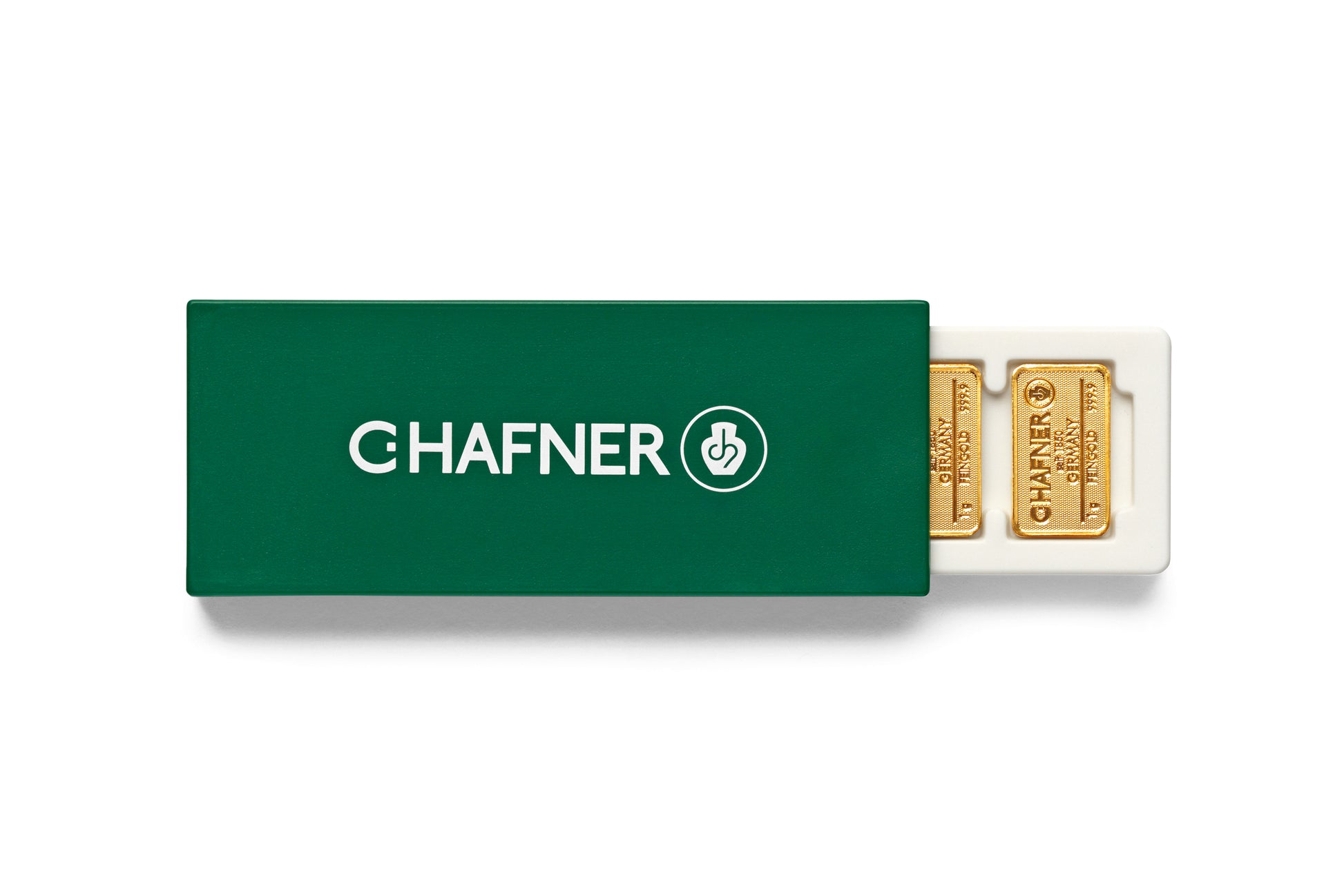 Goldbox 25×1 g Goldbarren von C.Hafner – abtrennbare Einheiten aus Recyclinggold