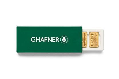 Goldbox 25×1 g Goldbarren von C.Hafner – abtrennbare Einheiten aus Recyclinggold
