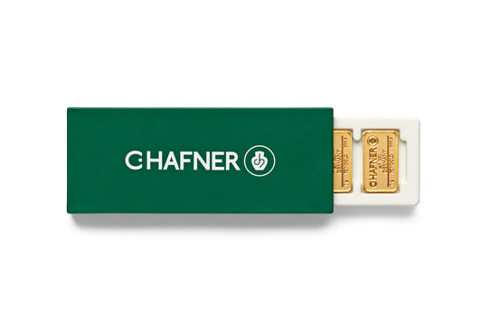 Goldbox 25×1 g Goldbarren von C.Hafner – abtrennbare Einheiten aus Recyclinggold